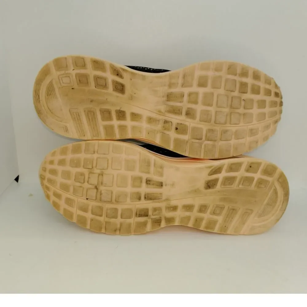 Gannou Air Womens Pre-owned Coral & Black Running Sneakers - sz. 6 BEAUTIES!!